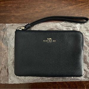 Coach Corner Zip Wristlet